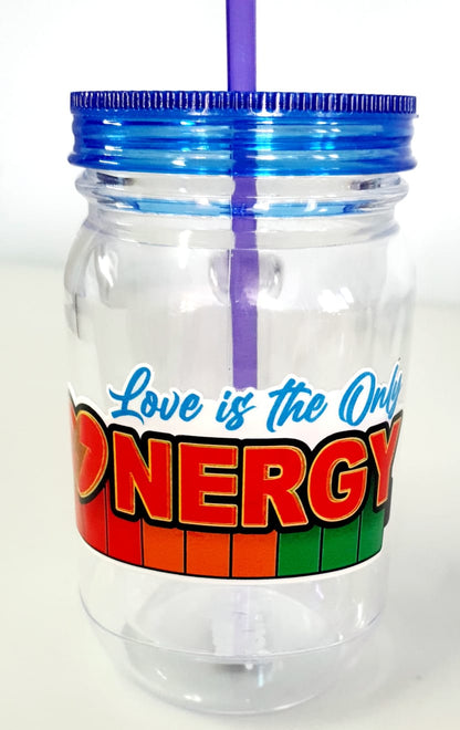 Love Is the Only Energy Mason Jar – Spread Good Vibes | Meme Mug TT