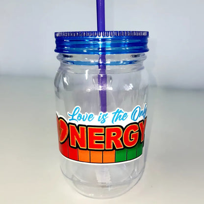 Love Is the Only Energy Mason Jar – Spread Good Vibes | Meme Mug TT